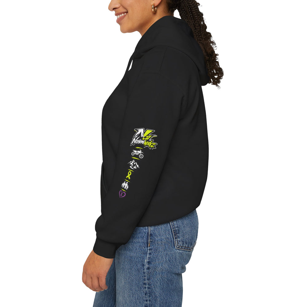 NoNameWorkz "Live Free. Ride Hard." Premium Graphic Hoodie | Mental Health & Motocross Streetwear